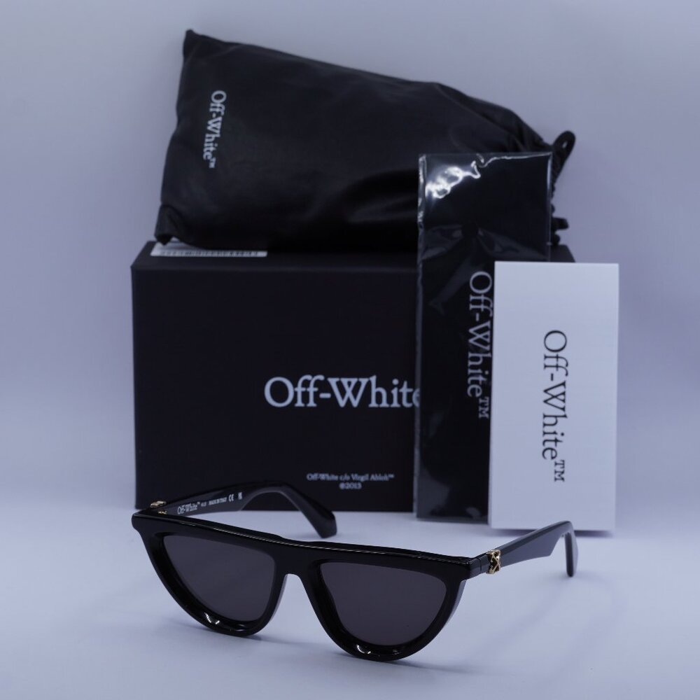 Off-White OERI13V JASPER 1007 Geometric Sunglasses – Black\ Grey